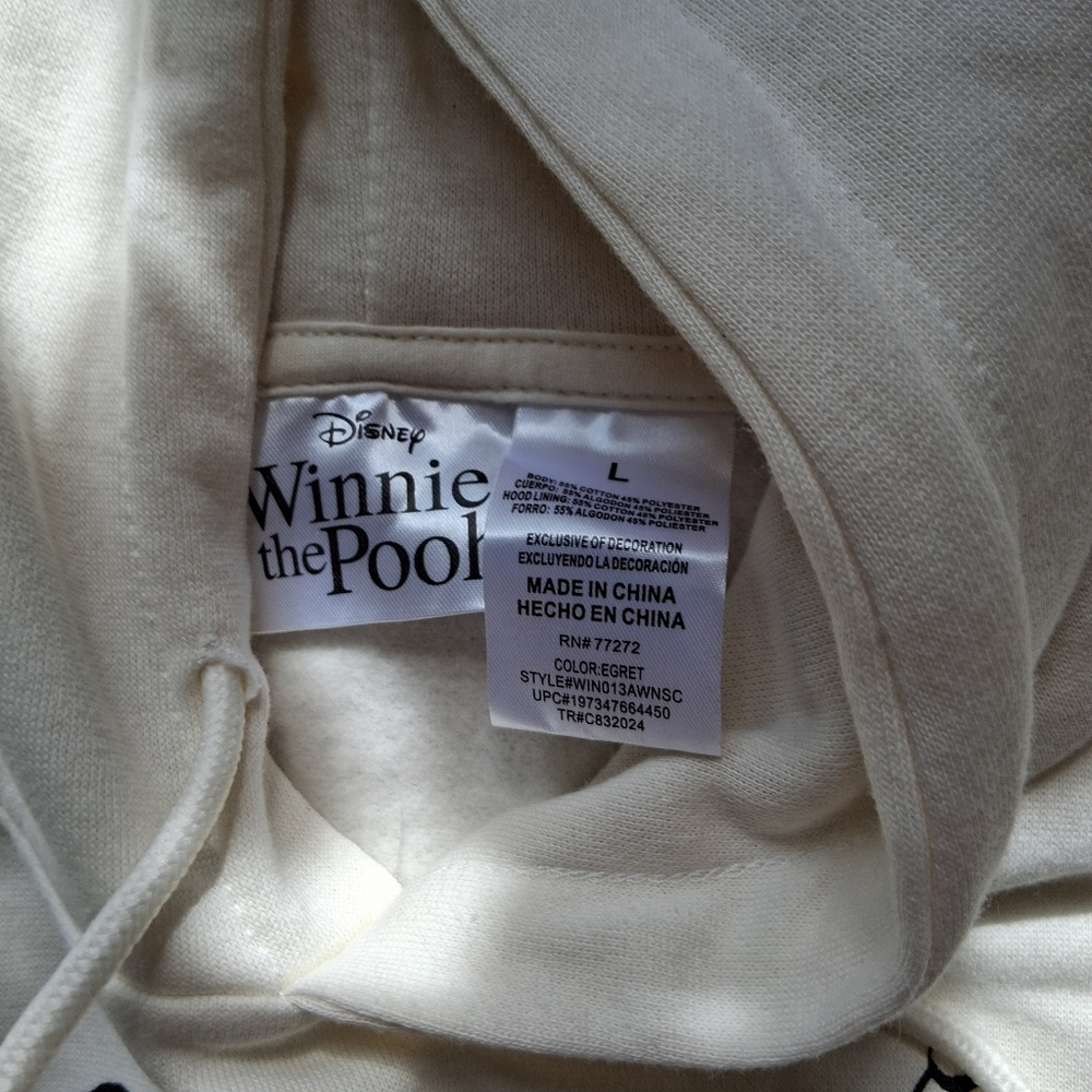 Disney Winnie the Pooh Cream Hoodie - Picture 3 of 4